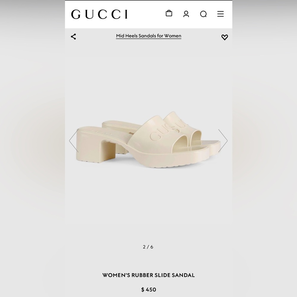 Rubber Slide Sandal (like new)